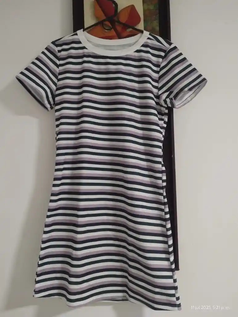 Vestido Rayas, Corto