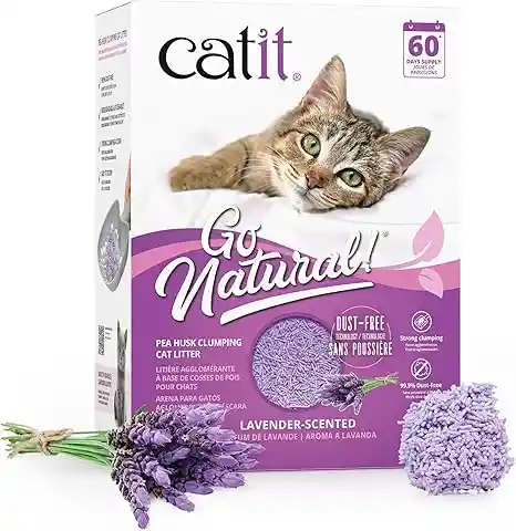 Catit Go Natural Arena De Tofu De Cáscara De Arveja 5.6 Kg Aroma Lavanda