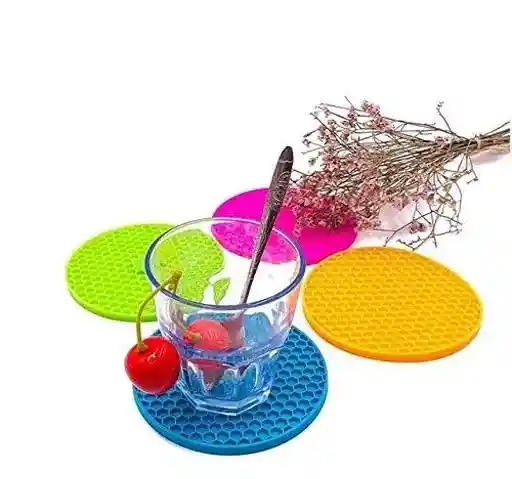 Posavasos Antideslizante 16cm - Rojo