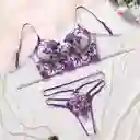 Conjunto Bordado Floral Talla M