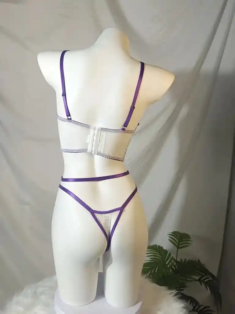Conjunto Bordado Floral Talla M