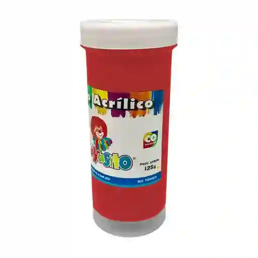 Pintura Acrílica Payasito X125 Color Rojo