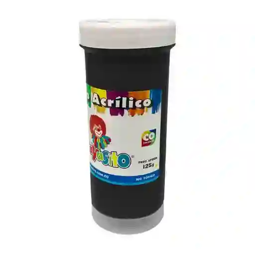 Pintura Acrílica Payasito X125 Color Negro