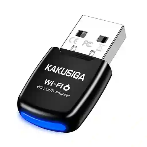 Adaptador Receptor Usb Wifi 6 2.4 300mbps Kakusiga Ksc-1424