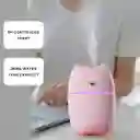 Mini Humidificador Forma De Gato 250ml Rosado + 1 Esencia Hidrosoluble