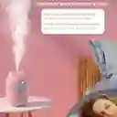 Mini Humidificador Forma De Gato 250ml Rosado + 1 Esencia Hidrosoluble