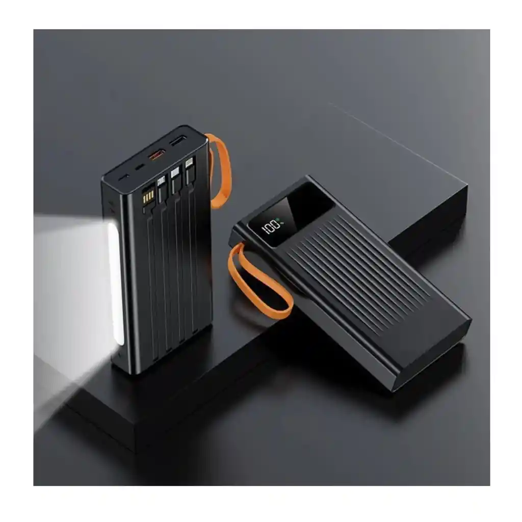Powerbank Bateria Portatil 22000 Mah Carga Rapida | Powerful Negro