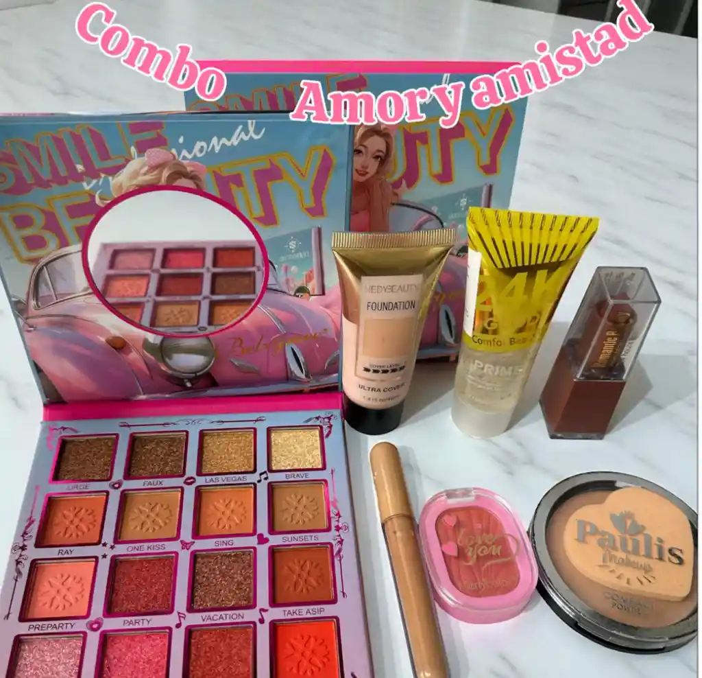 Combo Maquillaje--- Amor Y Amistad