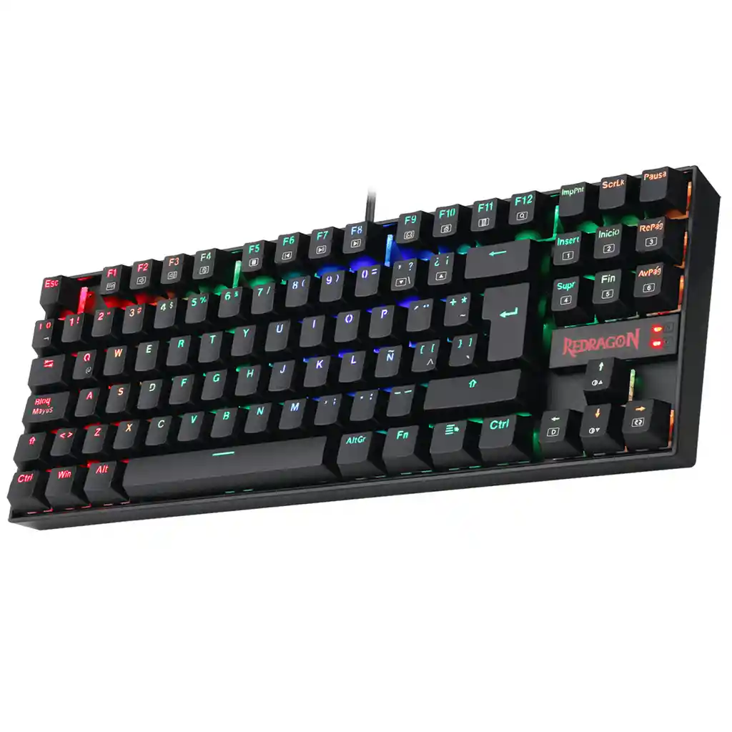 Teclado Mecánico 75% Redragon K552 Kr Kumara Español Negro