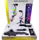Estabilizador Ay-49 Celular Kit Grabación Trípode Micrófono Rgb