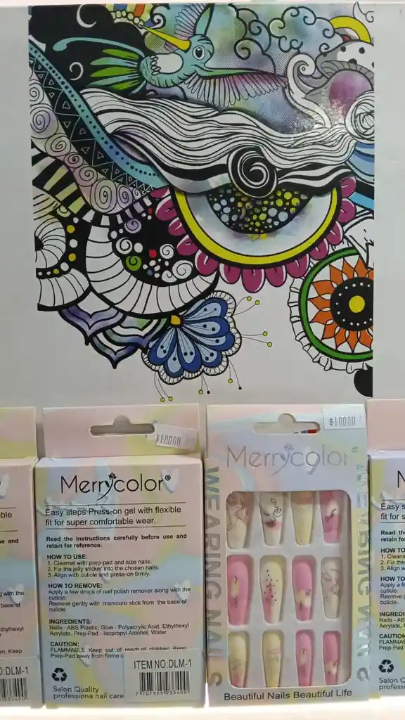 Uñas Postizas Decoradas Merrycolor – Elegancia Y Estilo Al Instante