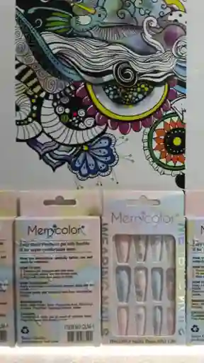 Uñas Postizas Decoradas Merrycolor – Elegancia Y Estilo Al Instante