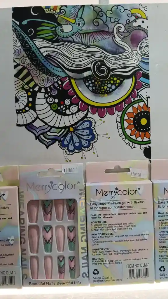 Uñas Postizas Decoradas Merrycolor – Elegancia Y Estilo Al Instante