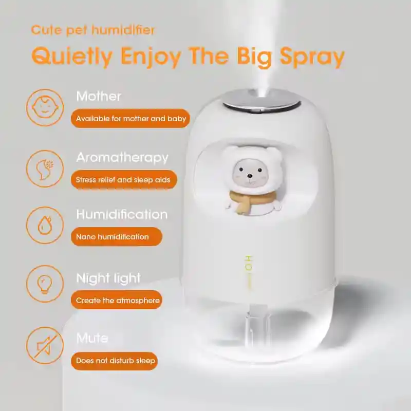Humidificador De Niebla Fría, Luz Led 7 Colores, Ideal Para Automóvil, Oficina, Hogar, Carro + 1 Esencia Hidrosoluble