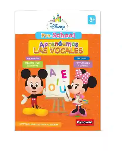 Libro De Actividades Pre-school Aprendemos Las Vocales Primavera