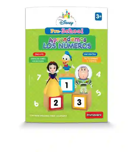 Libro De Actividades Pre-school Aprendemos Las Numeros Primavera