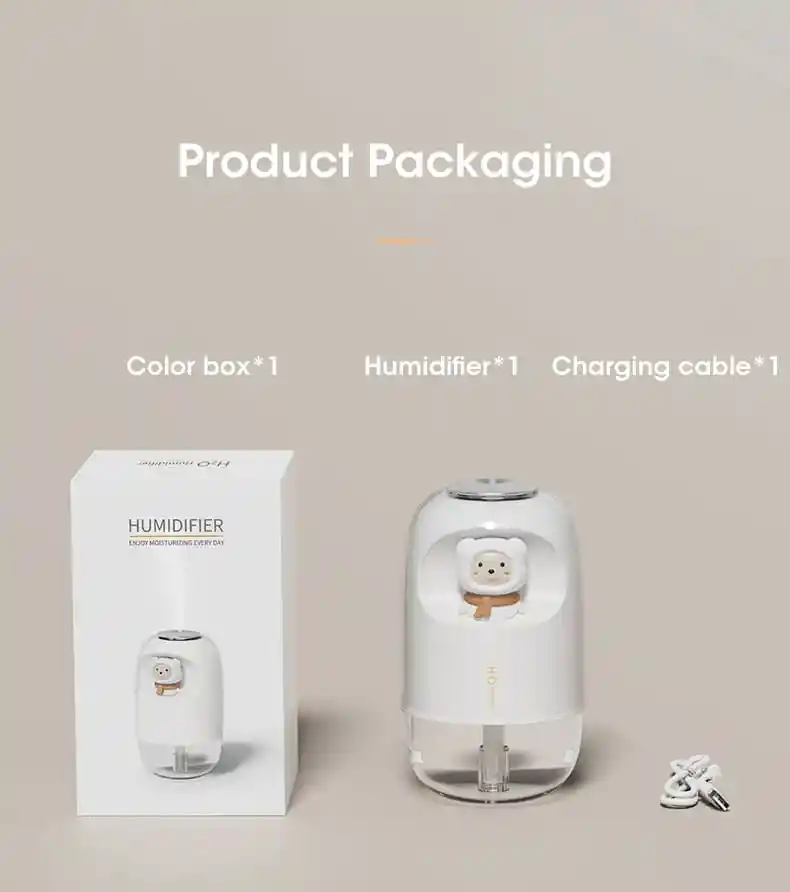 Humidificador De Niebla Fría, Luz Led 7 Colores, Ideal Para Automóvil, Oficina, Hogar, Carro + 1 Esencia Hidrosoluble