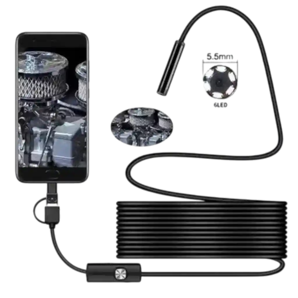 Camara Inspeccion Tipo C Endoscopio Android 3en1 Sonda Usb