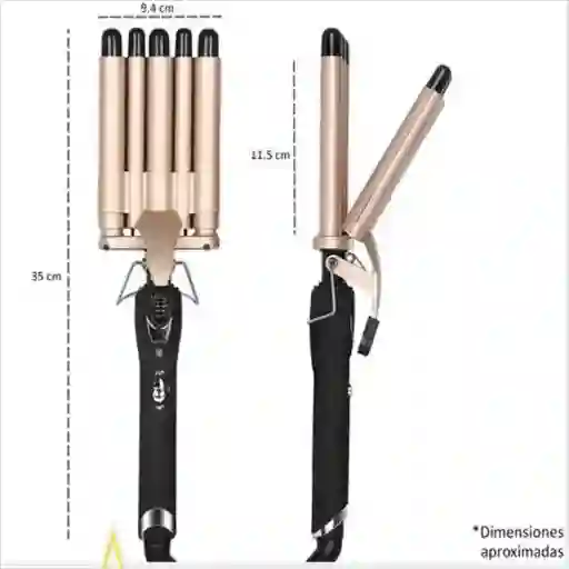 Rizador Ondulador Para Cabello En Bucle 5 Tubos