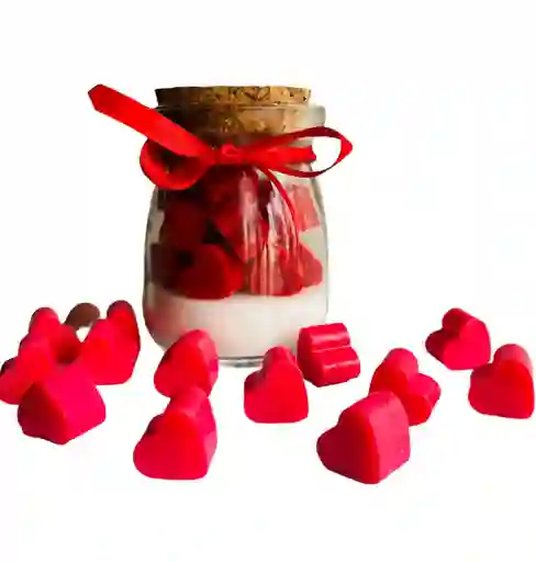 Regalo Especial Vela Decorativa Y Aromatizante Sorpresa De Corazones