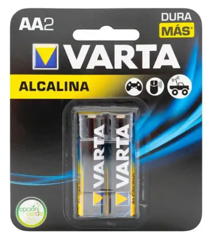 Pilas Alcalinas Varta Alcalina Aa Sin Mercurio Larga Duración