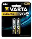 Pilas Alcalinas Varta Alcalina Aa Sin Mercurio Larga Duración