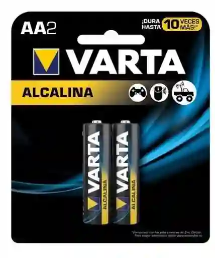 Pilas Alcalinas Varta Alcalina Aa Sin Mercurio Larga Duración