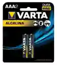 Pilas Alcalinas Varta Aaa X2 Sin Mercurio Larga Duración