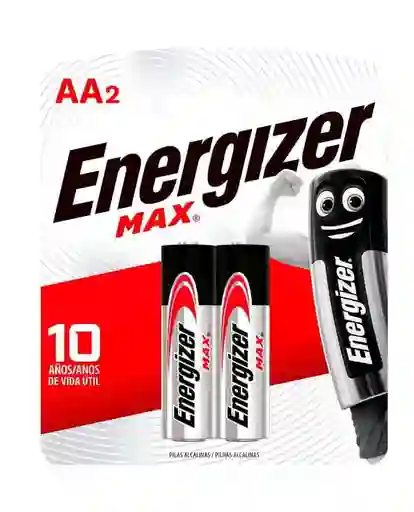 Pilas Energizer Max Alcalina Aa De 2 Unidades