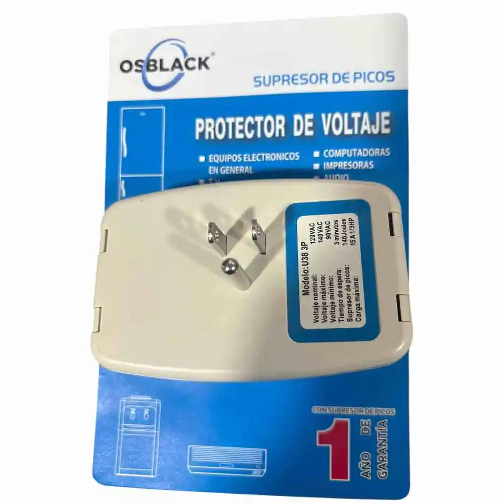 Protector De Voltaje Para Electrodomésticos/ 120v