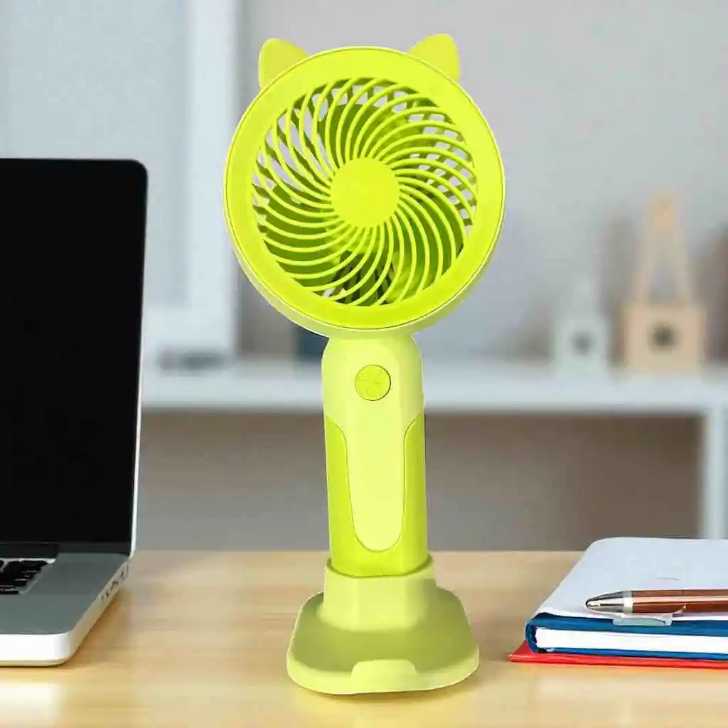 Mini Ventilador Portátil De Mano Recargable Usb Escritorio