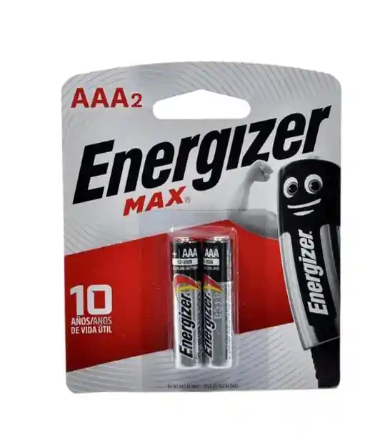 Pilas Energizer X 2 Unid, Alcalinas Aaa