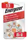 Pila Energizer Auditiva Modelo 13 13-bp8 Con 8 Unidades 1.45v 258 Mah Zinc Aire