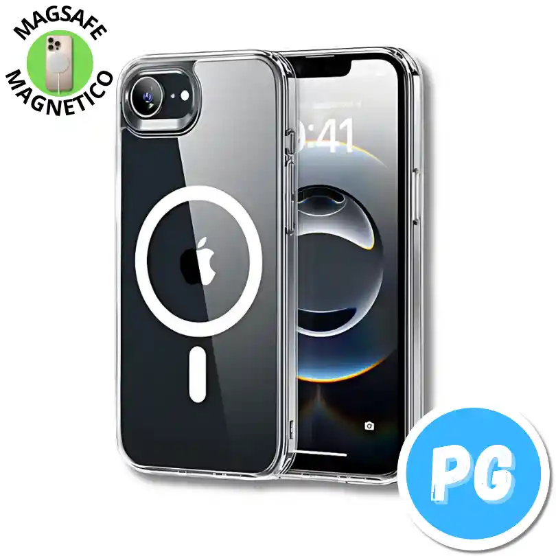 Estuche Space Magsafe Para Iphone 16e Transparente (magnetico)