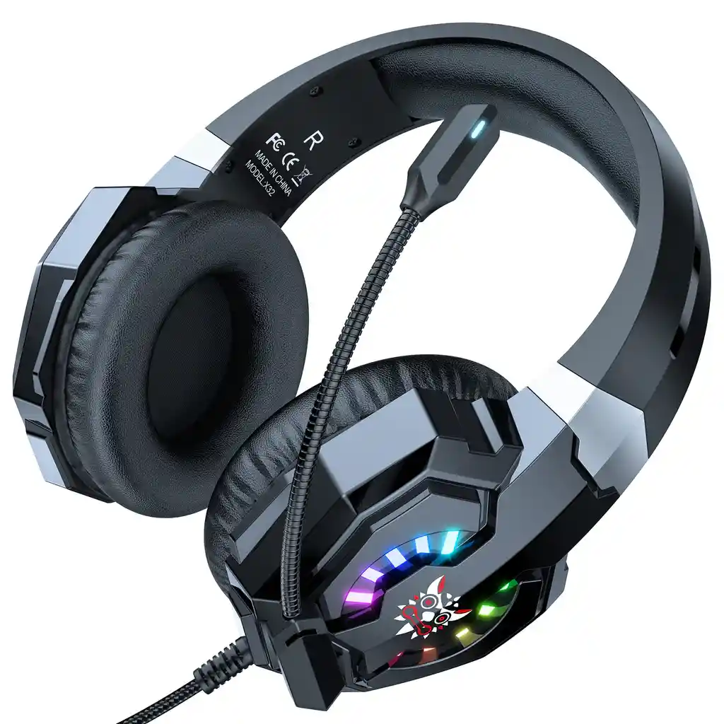 Audifonos Diadema Gamer Onikuma X32 Profesional Rgb Retroiluminada