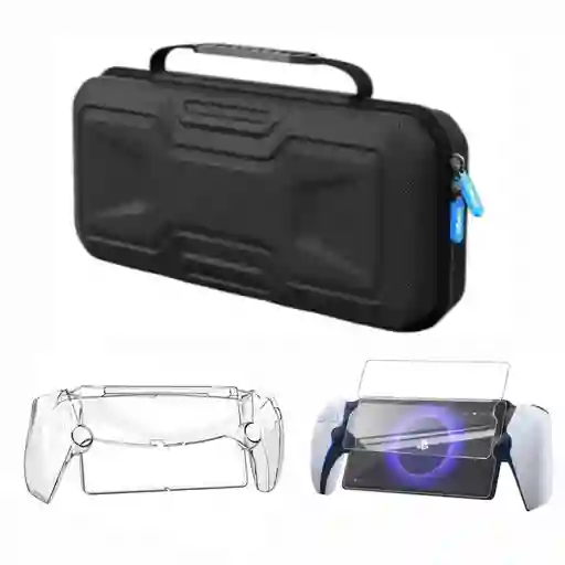 Estuche Rigido Relieve + Acrilico + Vidrio Compatible Ps Portal