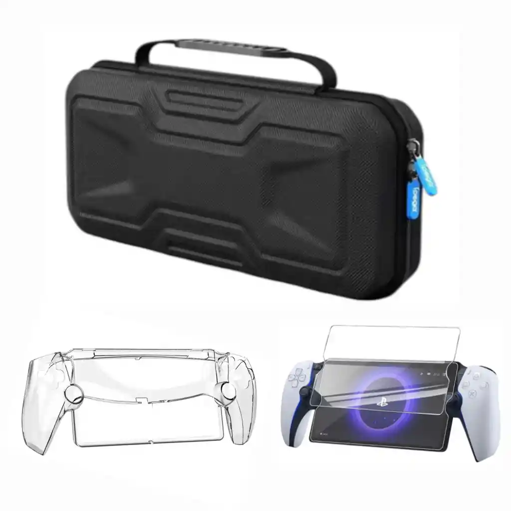 Estuche Rigido Relieve + Acrilico + Vidrio Compatible Ps Portal