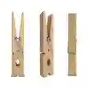 Ganchos Pinza Para Ropa En Madera De Bambú