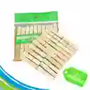 Ganchos Pinza Para Ropa En Madera De Bambú