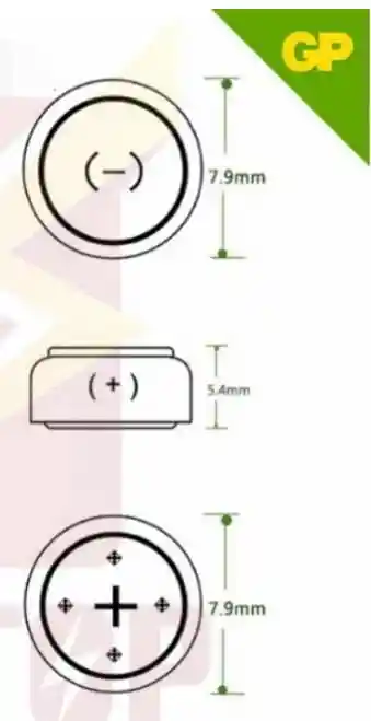 Pila Auditiva Gp Za13 Zinc Air 230mah X6