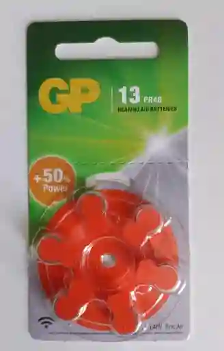 Pila Auditiva Gp Za13 Zinc Air 230mah X6