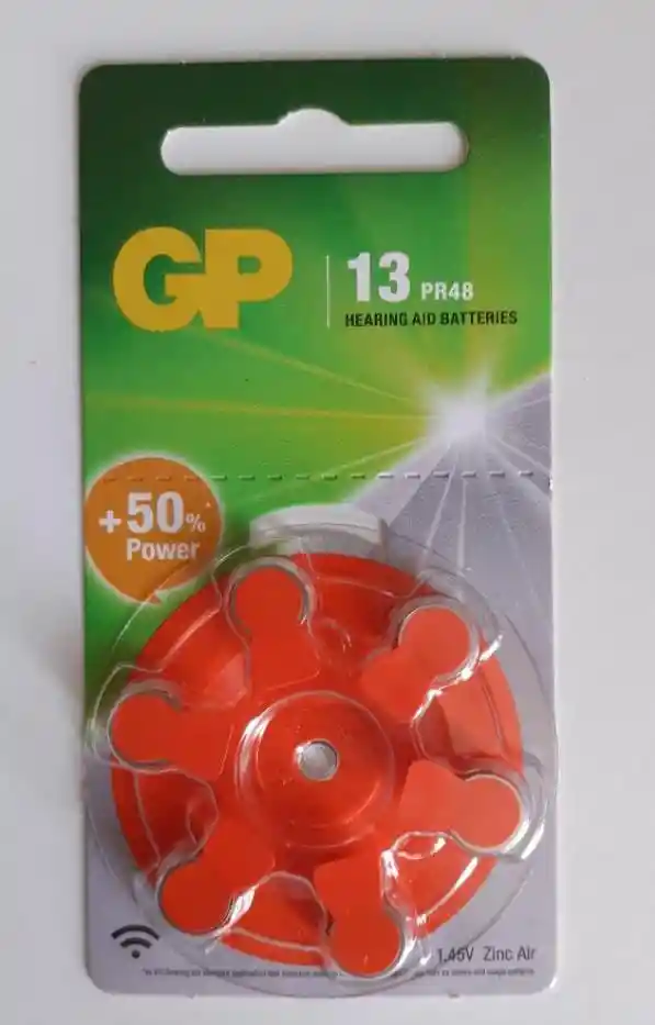 Pila Auditiva Gp Za13 Zinc Air 230mah X6