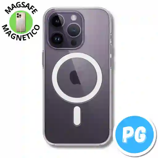 Estuche Space Magsafe Para Iphone 14 Pro Max Transparente (magnetico)