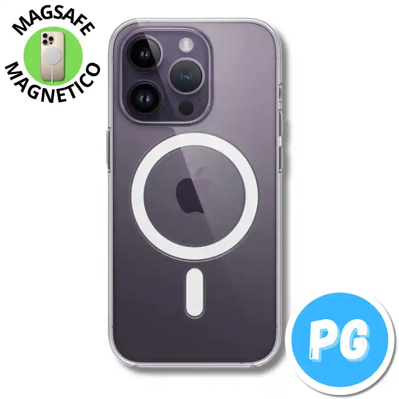 Estuche Space Magsafe Para Iphone 14 Pro Max Transparente (magnetico)