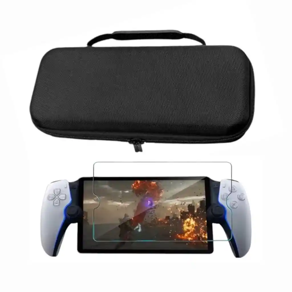 Estuche Rigido + Vidrio Compatible Ps Portal