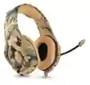 Audifonos Diadema Gamer Onikuma K1b Camouflage Luces Led