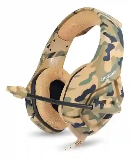 Audifonos Diadema Gamer Onikuma K1b Camouflage Luces Led