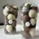 Vaso De Fresas Y Chocolate