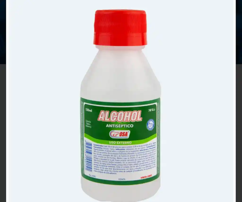 Alcohol Antiséptico Osa 120ml
