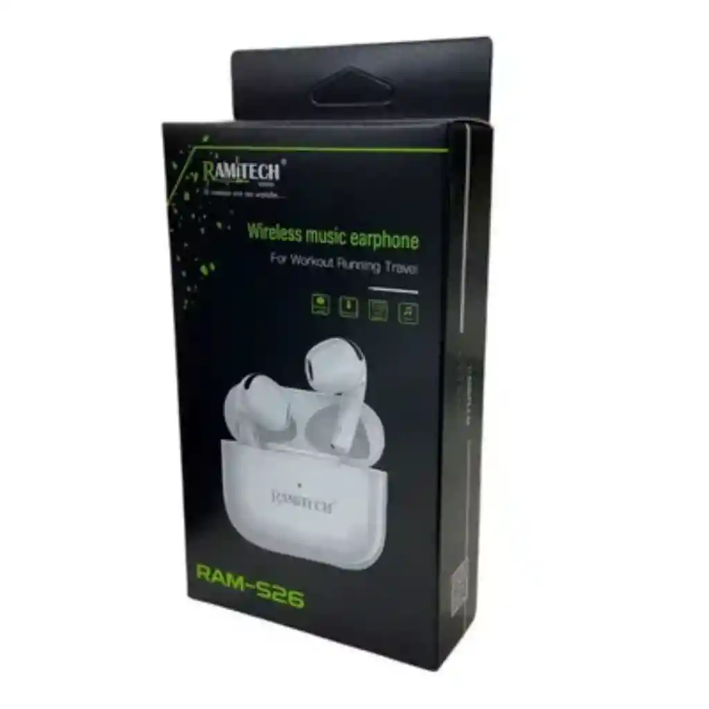 Audífonos Bluetooth Ramitech Ram S-26 Blancos